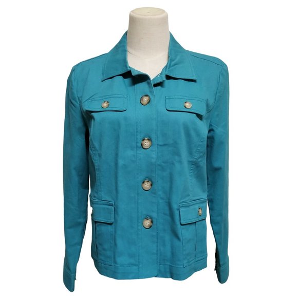 Appleseed's Dark Teal Green Jacket - Picture 2 of 9